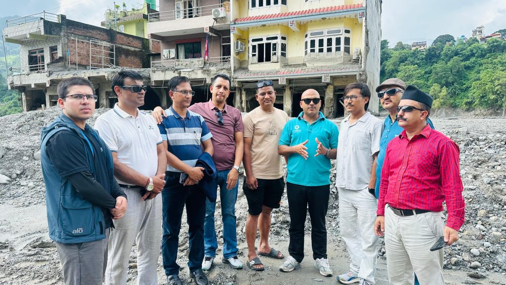 बाढी प्रभावित क्षेत्रको स्थलगत अनुगमन